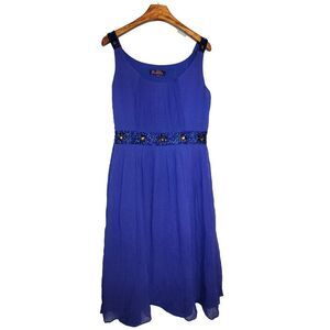 Women's Silk Size XS Sleeveless A-line Dress Sundress SAB358